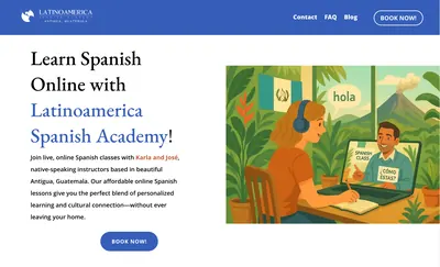 LA Spanish Lessons website preview